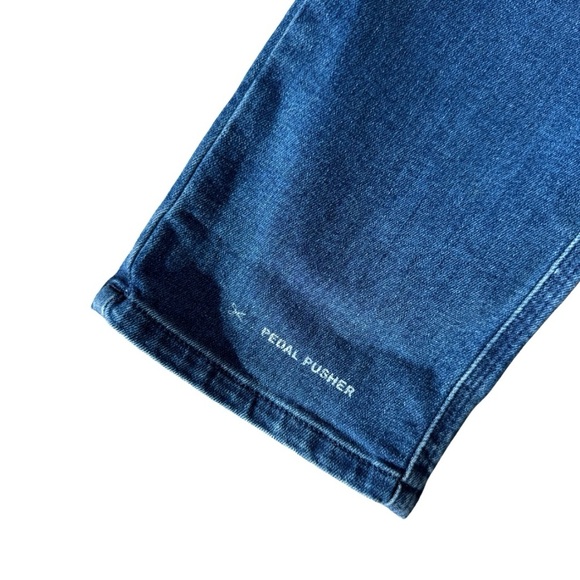 Closed Heritage Pedal Pusher Tapered Cropped Jeans Mid-Blue Size 44 High-Waist - Picture 10 of 16